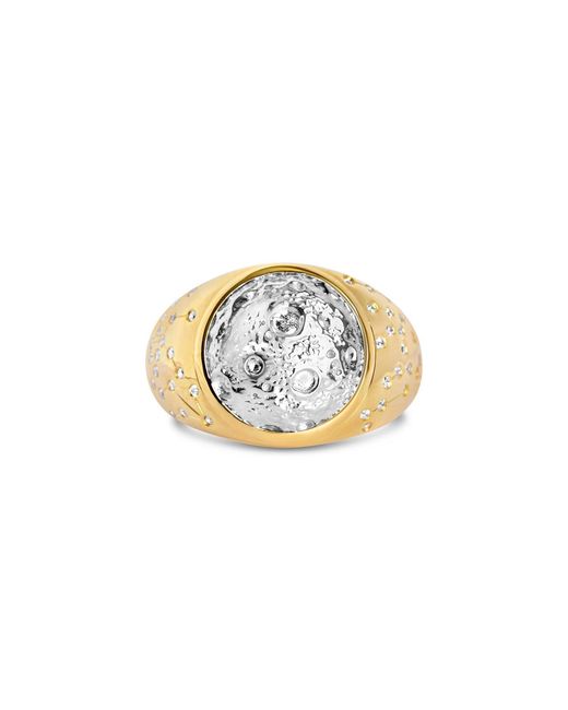 Ptera Jewelry Metallic Luna Astra Moon Ring
