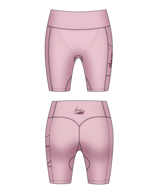 Foxies Pink Ultra-Comfy Eco Body Shorts With Built-In Undies, Zero Vpl & Flattering Coverage