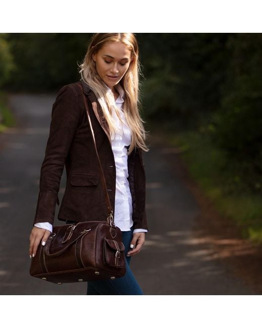 Berber Leather Brown The Rabat Bowling Bag