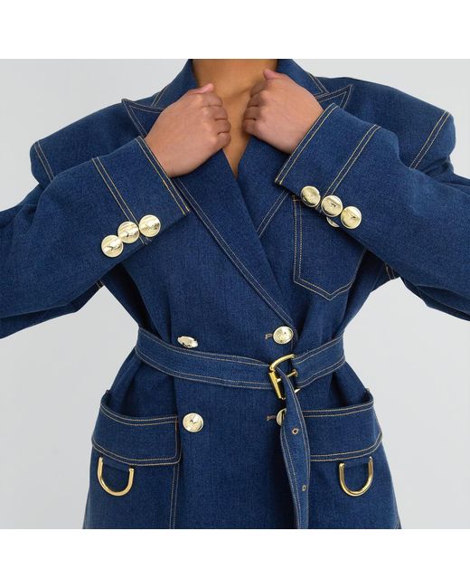 Maui X Lolita Blue Deva Denim Box Blazer