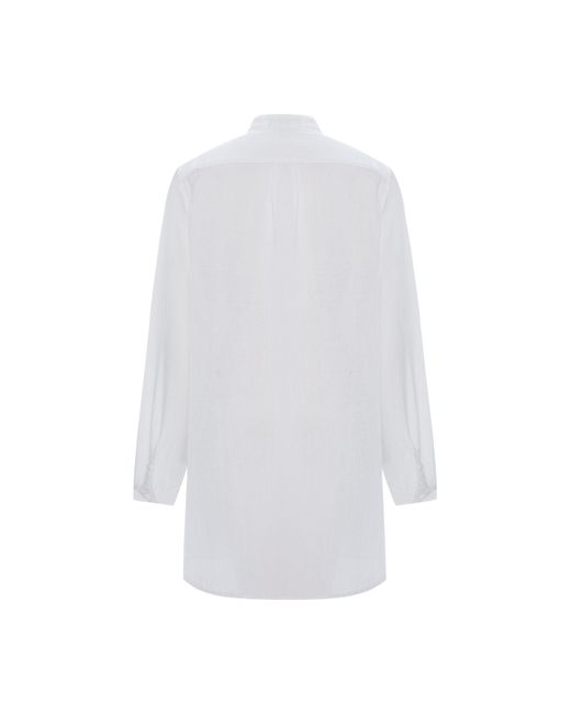 Unexpectedone White Shades Of Shirt Matching Soul Mate Side Slit Slim Trousers Set