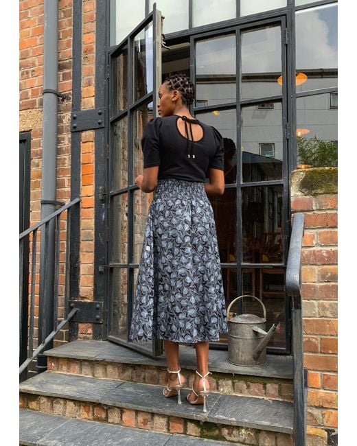 Frock Tales Black Belle Top With Scoop Neck