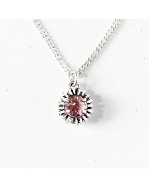 Lee Renee White Dahlia Bud Tourmaline Necklace –