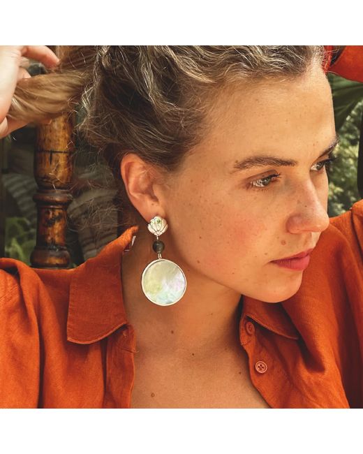 Atelier Zelmira Gray Neutrals Illari Earrings
