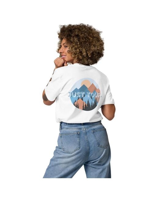Anchor and Crew White Just Tour. Seeker Organic Cotton T-Shirt
