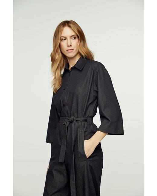 Conquista Blue Dark Denim Jumpsuit