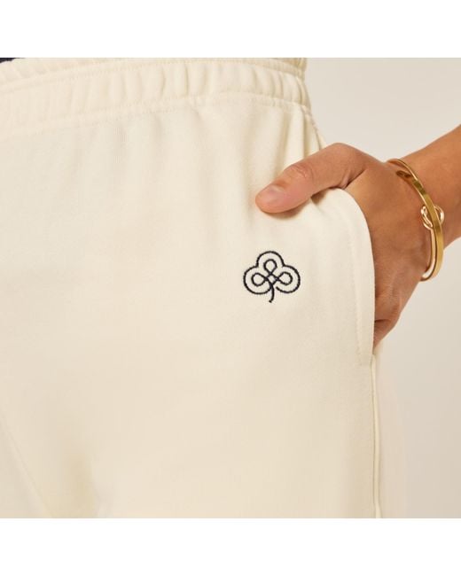 Be Athletica White Varsity Athletica Wide-Leg Pants