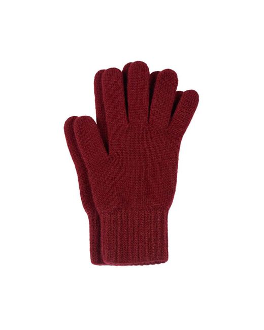 Paul James Knitwear Red Cashmere Vivaan Gloves