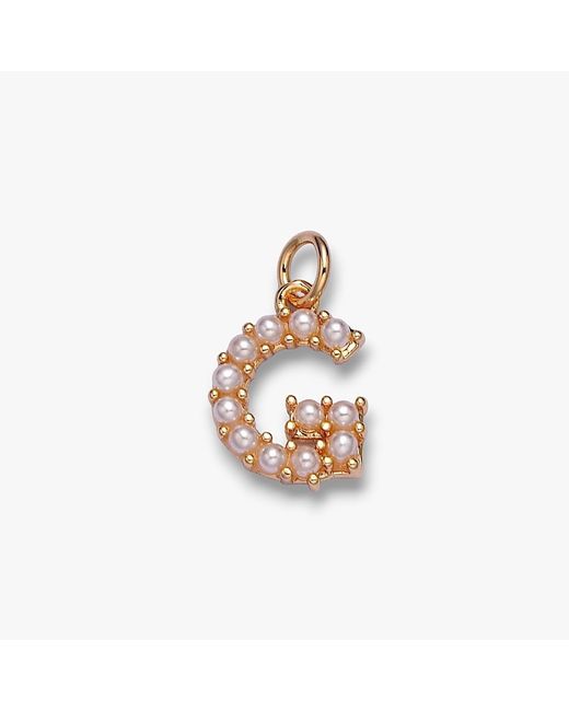 Alexie of Athens Metallic Delphi Monogram Talisman Pearls
