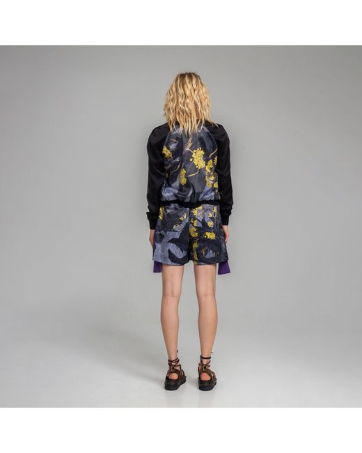 ARTISTA Black Diana Zipped Bomber Jacket