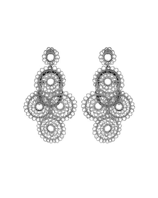 Lavish by Tricia Milaneze Metallic All Juliette Handmade Crochet Earrings