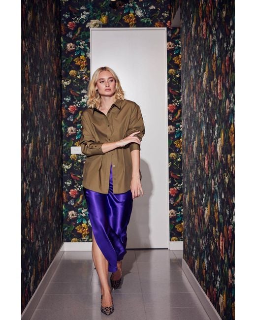Lindsay Nicholas New York Green Marcia Oversized Shirt