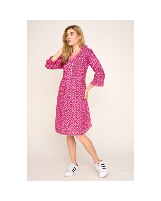 At Last Pink Annabel Cotton Tunic