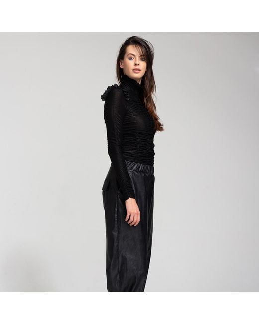 ARTISTA Black Hide Top