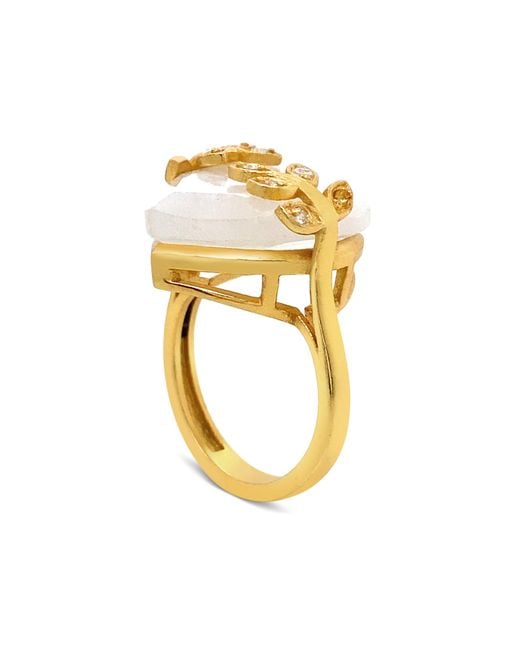 GEM BAZAAR Metallic Lace Ring