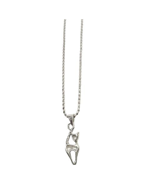 Tg-Jewellery by Tamara Gervasio Metallic Sterling Cat Pendant Necklace – Lost Wax Cast Handmade Pendant