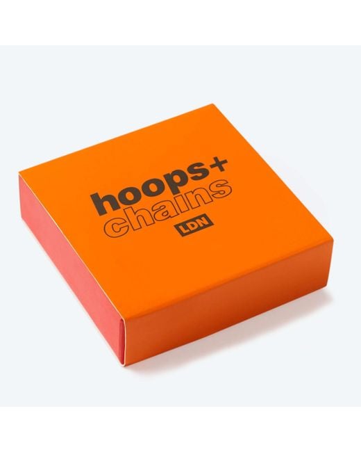 Hoops + Chains LDN Metallic Heart Padlock Chain