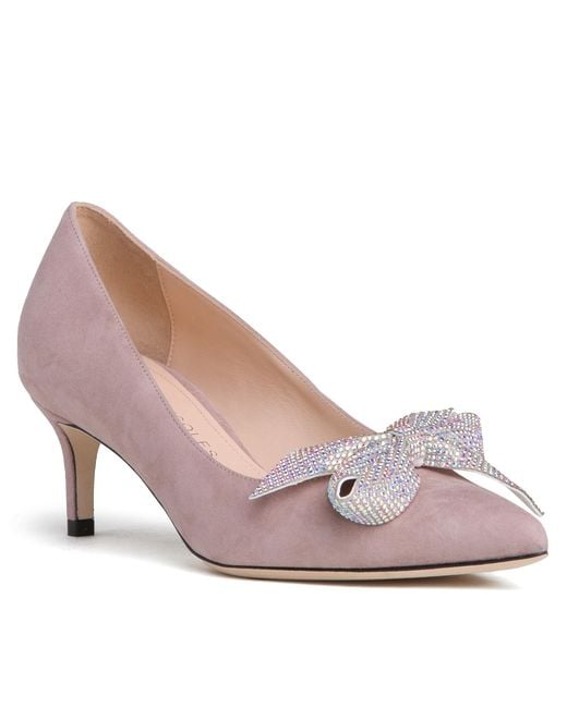 Beautiisoles by Robyn Shreiber Made in Italy Pink Neutrals Frida Baby Dressy Valentine Evening Pump With Kitten Heel