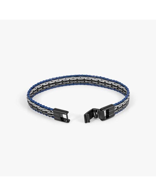Tateossian Blue Tessellate Bracelet for men