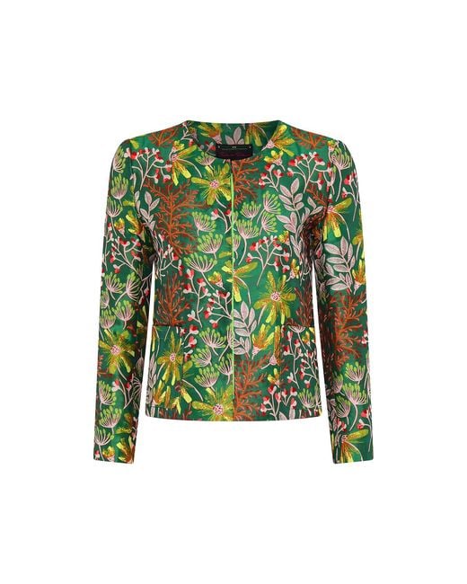 Beatrice von Tresckow Green Claudine Short Jacket