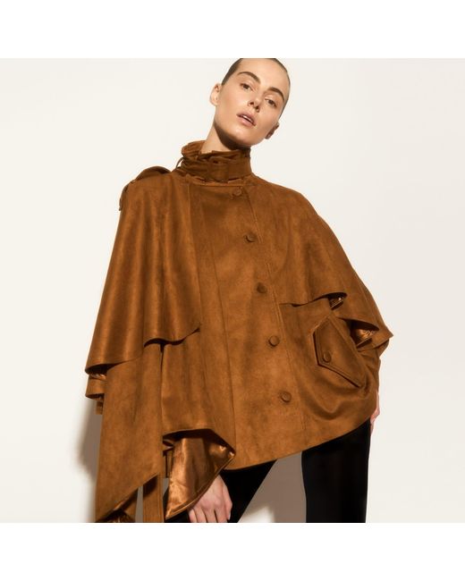 Herfetch Brown Neutrals Cape Jacket-Camel