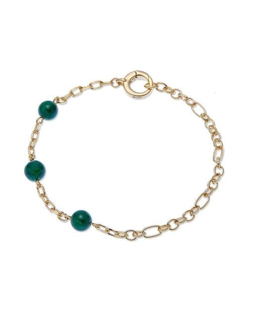 Grosse Metallic Jadeite Chalcedony Gemstone Bracelet, Series Gem Mix