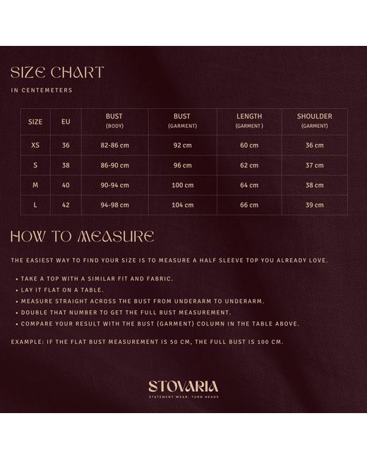 Stovaria Red Pure Silk Mocha Half Sleeve Blouse