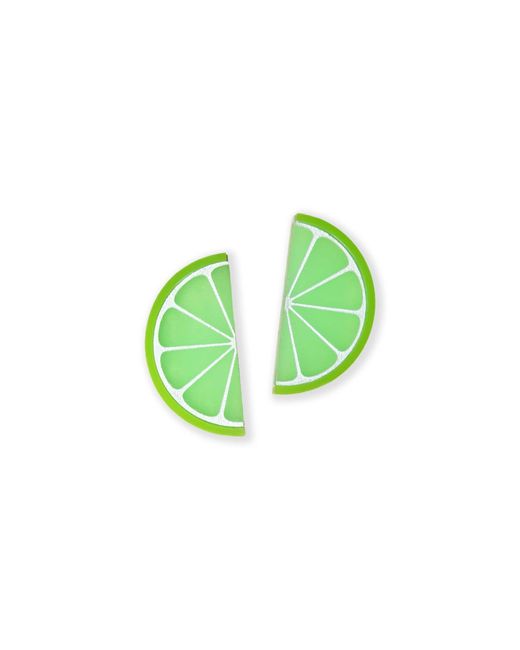 By Chavelli Green Lime Stud Earrings