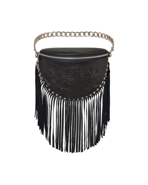 Jodi Lee Black Akaroa Rose Belt Bag