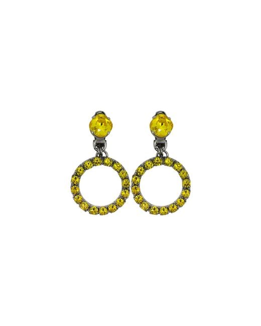 Vicki Sarge Black The Small Hoop Earrings