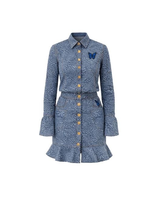 Maui X Lolita Blue Evette Denim Skirt Set