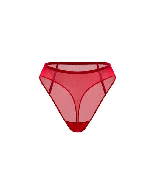 Zhilyova Red Unnamed High-Waisted Thong