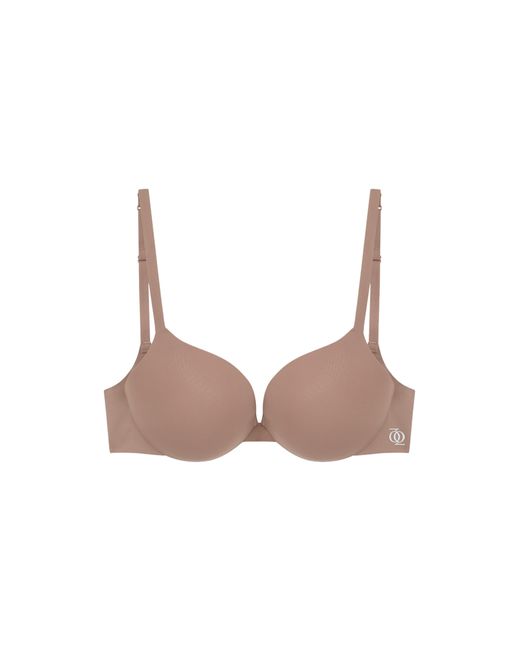 GOD SAVES QUEENS Multicolor Neutrals Second Skin Ultimate Push-Up Bra Mushroom