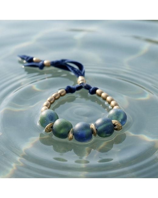 Persia Dona Jewelry Blue Five Aqua Pebbles Bracelet