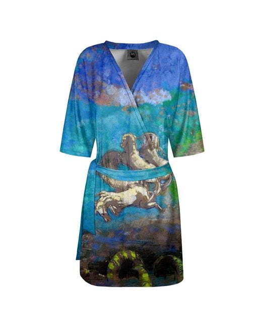 Aloha From Deer Blue Nightmares Envelope Dress