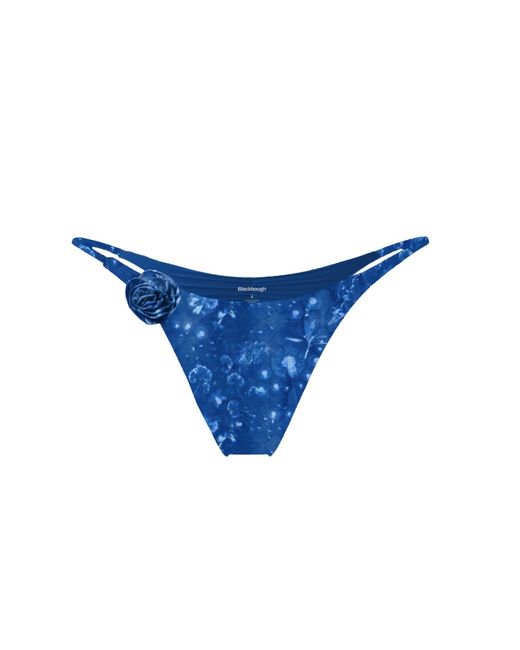 Blackbough Swim Blue Parker Ruched Cheeky Bottoms Cyanotype