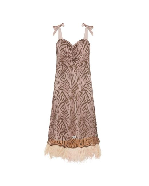 Lisa The Label Brown Miss Simpson Slip Dress