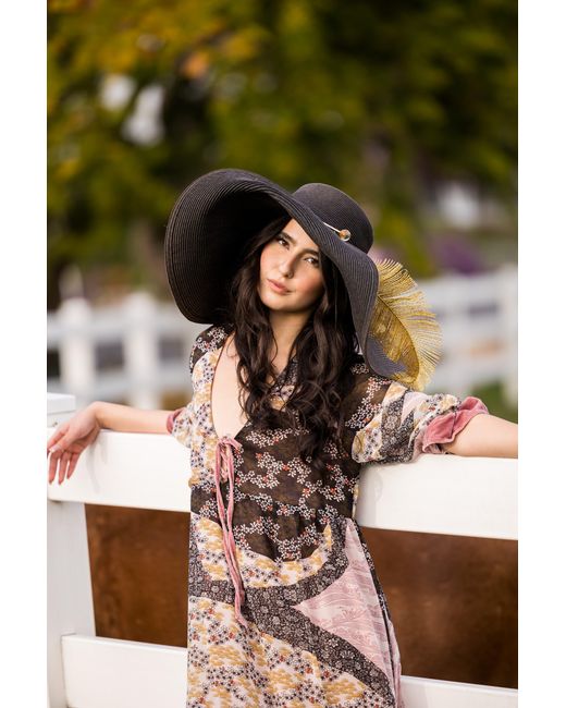 Jennafer Grace Black Hana Heather Velvet Ruffle Maxi Dress