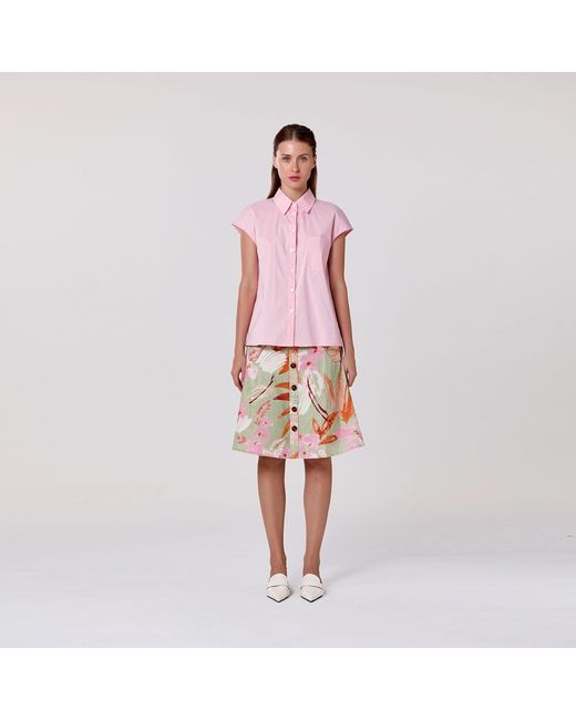 Smart and Joy Pink Classic Short-Sleeve Shirt for men