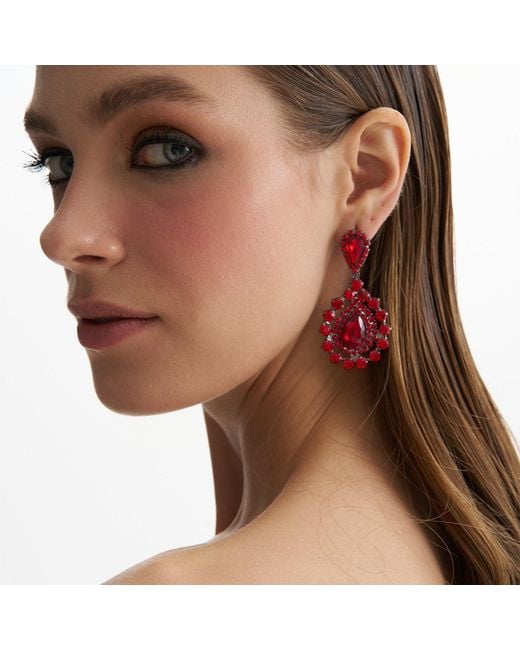Maison De Gala Red Harper Crystal Earring