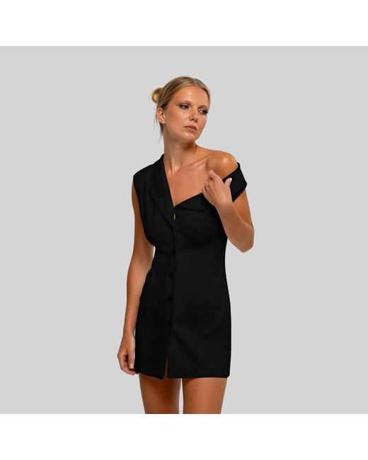 The Ethos Studio Black Lilith Mini Dress