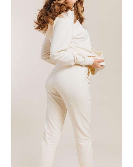 Ocio Leisurewear White Classic Softcore Jogger