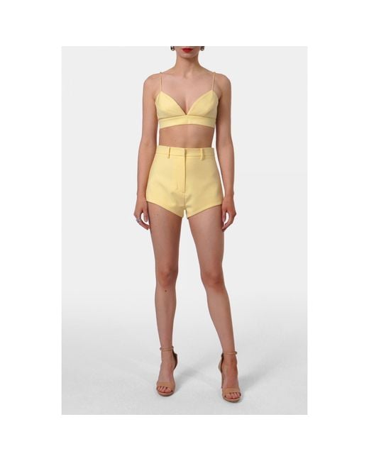 AGGI by HALEWSKI Yellow Cori Butter Microshorts