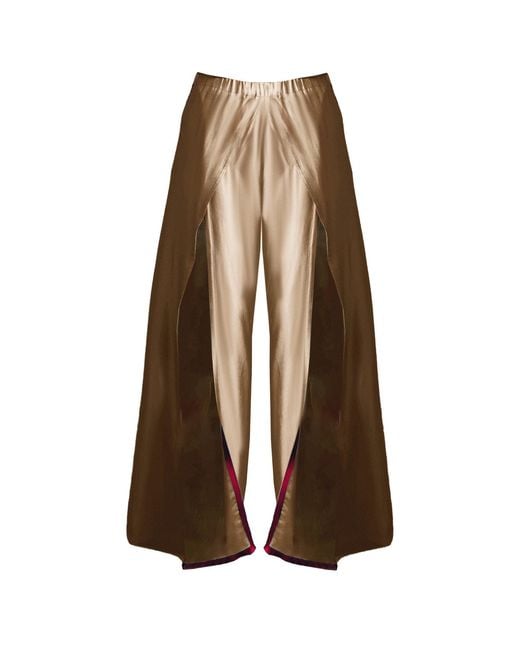 Gajú Brown Neutrals Piccadilly Pants
