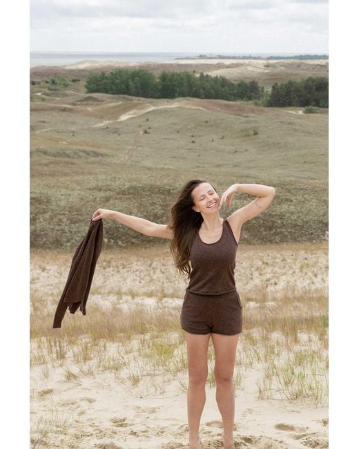 SALANIDA Brown Sabbia Shorts Chocolate