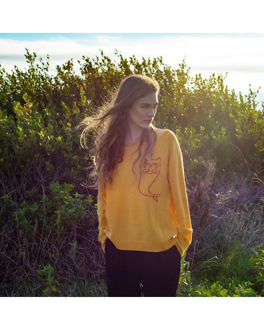 Catnip and Seaweed Yellow The Cashmere Sweater