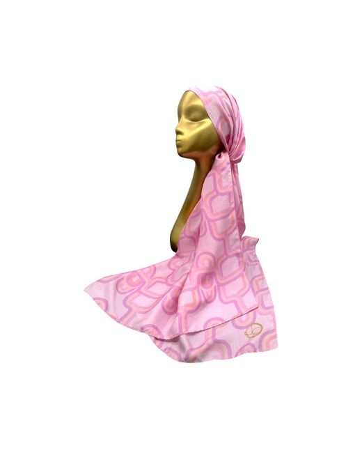 Julia Clancey Pink Lydy Fondant Silk Scarf