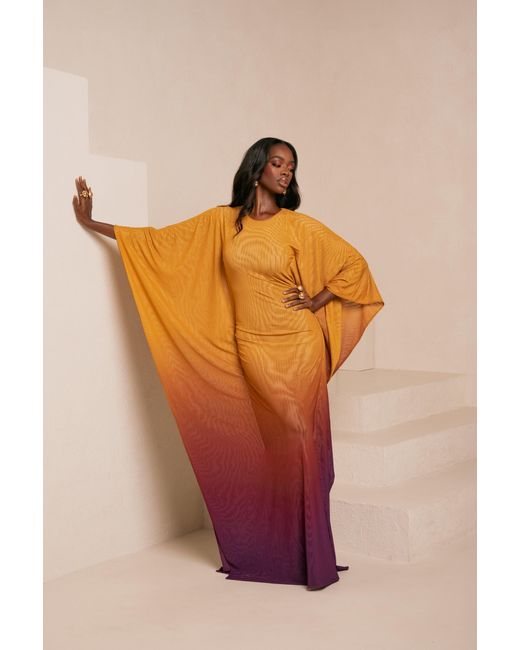 Ofuure Purple Sol Kaftan Dress