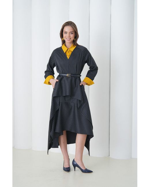 Lumina Eligma Blue Aurelia Sculpt Dress