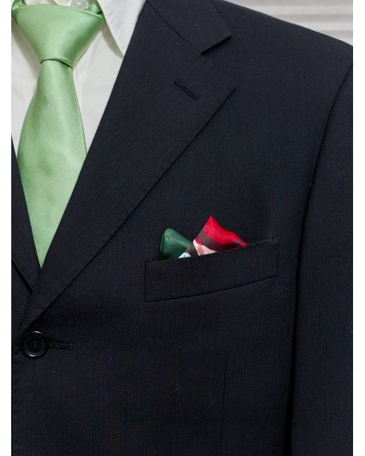 Lost Pattern Red Lost Cherries Silk Pocket Square for men